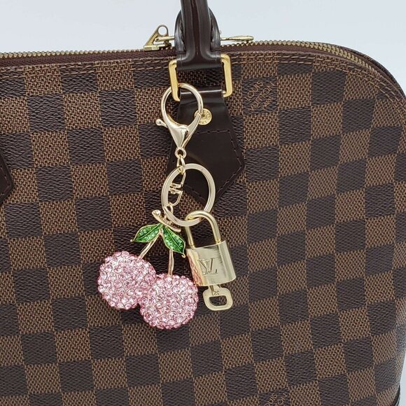 Louis Vuitton Accessories - Louis Vuitton Gold Lock 🔒 Authentic LV Key + Unbranded Cherry Bag Charm
